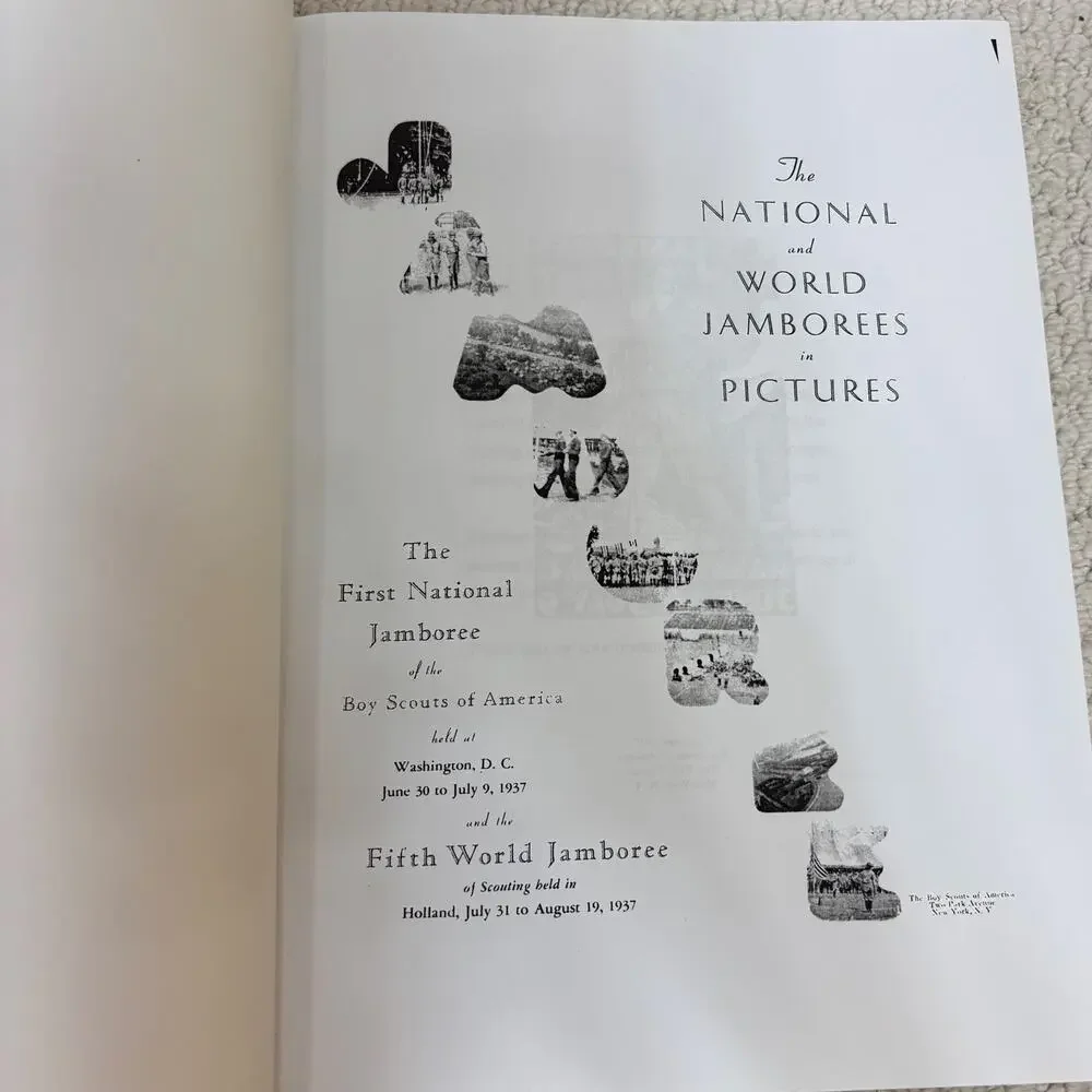 National & World Jamborees in Pictures Reprint Not Original Boy Scout of America